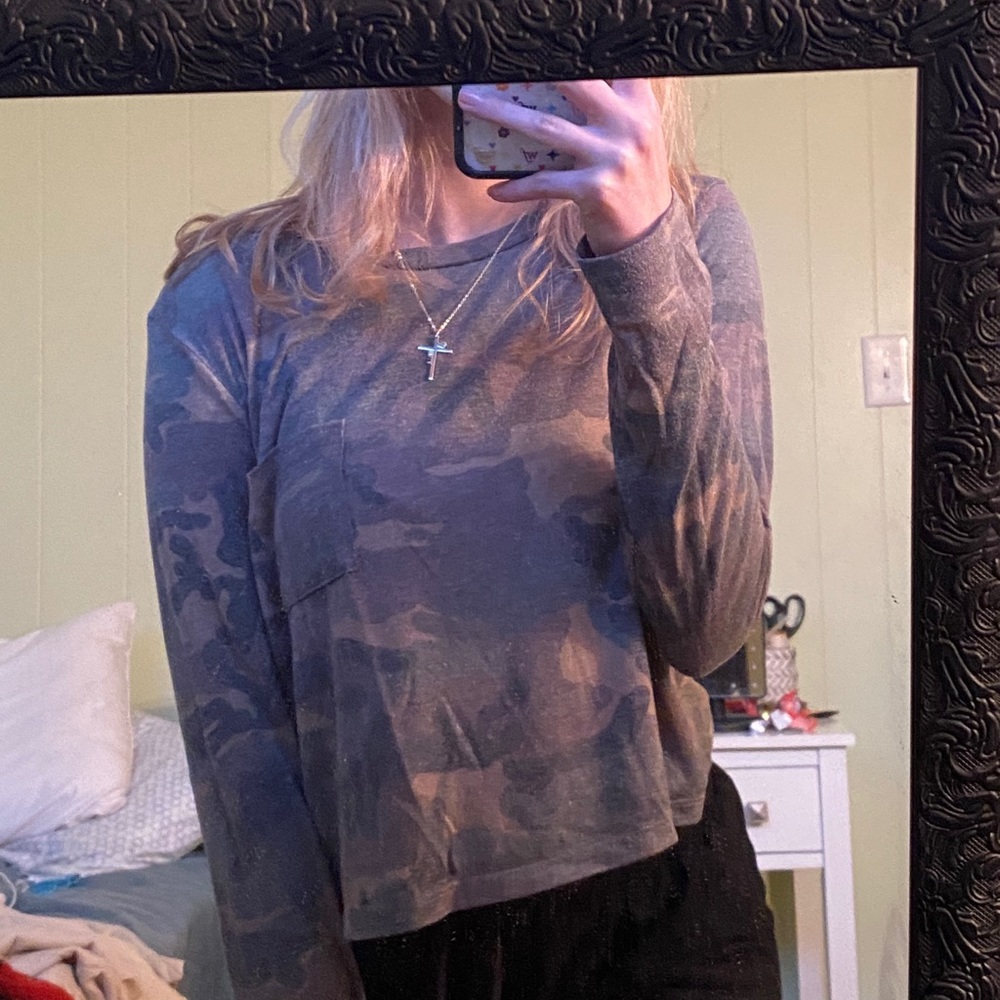 Camo Long sleeve Tee